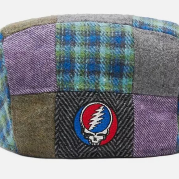 Boston Scally The Grateful Dead 60th Anniversary Patchwork New SMALL (with PIN) - Picture 5 of 6